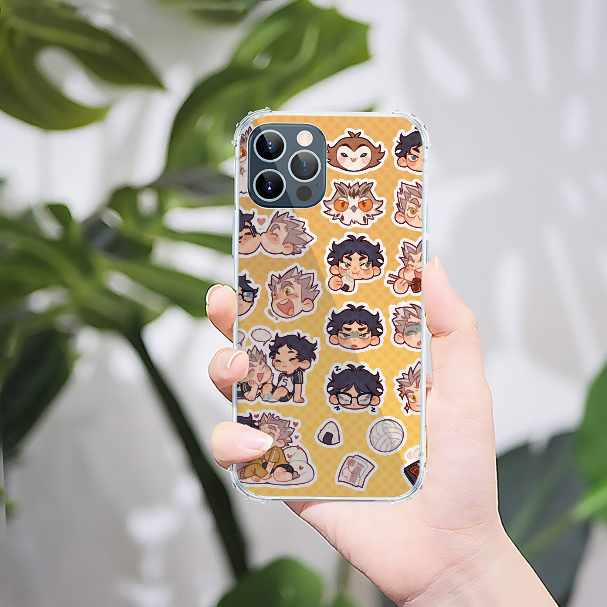 （画像用） ハイキュー!! Haikyu!! 【iPhone 12シリーズ対応】透明スマホケース（クリアソフトケース）